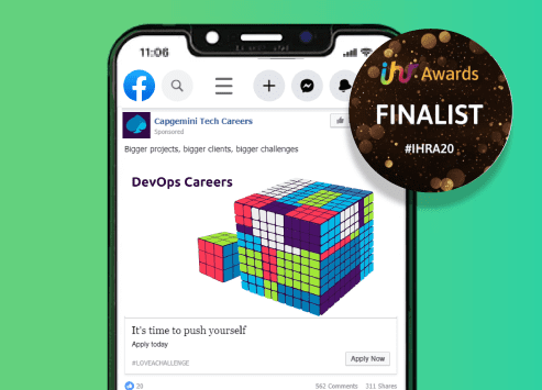 Creative employer branding campaign created for Capgemini by Talos360