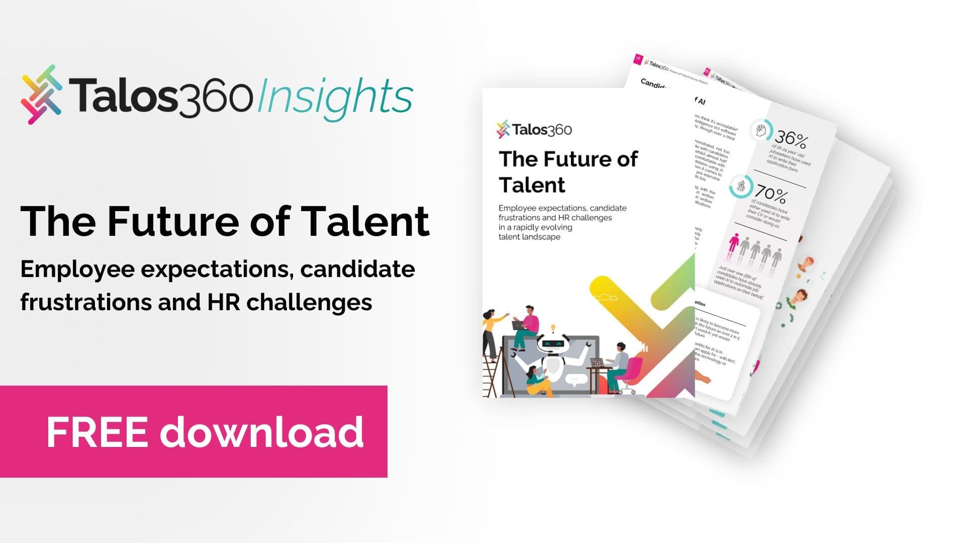 Font cover of The Future of Talent Report from Talos360