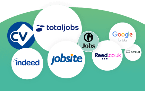 Job boards logos that are partnered with Talos360's applicant tracking system